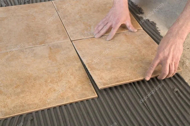 Professional tiling installation